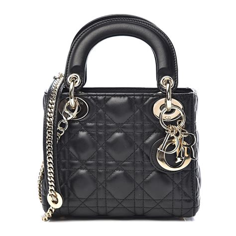 lady dior pouch black cannage lambskin|dior lambskin cannage pouch.